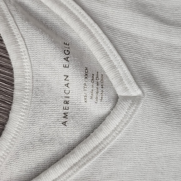 Womens American Eagle long sleeve baby doll top. Sz XXS. White - Picture 5 of 8